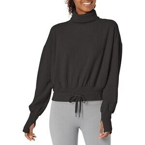Sweaty Betty Women's Melody Luxe Fleece Turtleneck Pullover Sweatshirt Medium